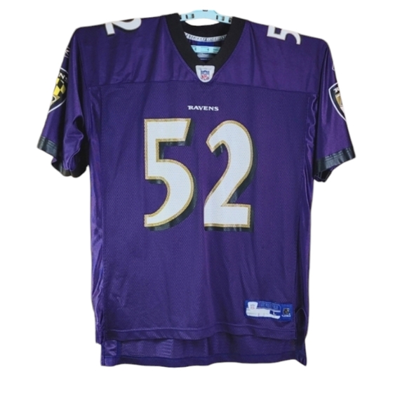 Reebok Purple Baltimore Ravens NFL Jersey #52 Ray Lewis Adult Large - Picture 1 of 10